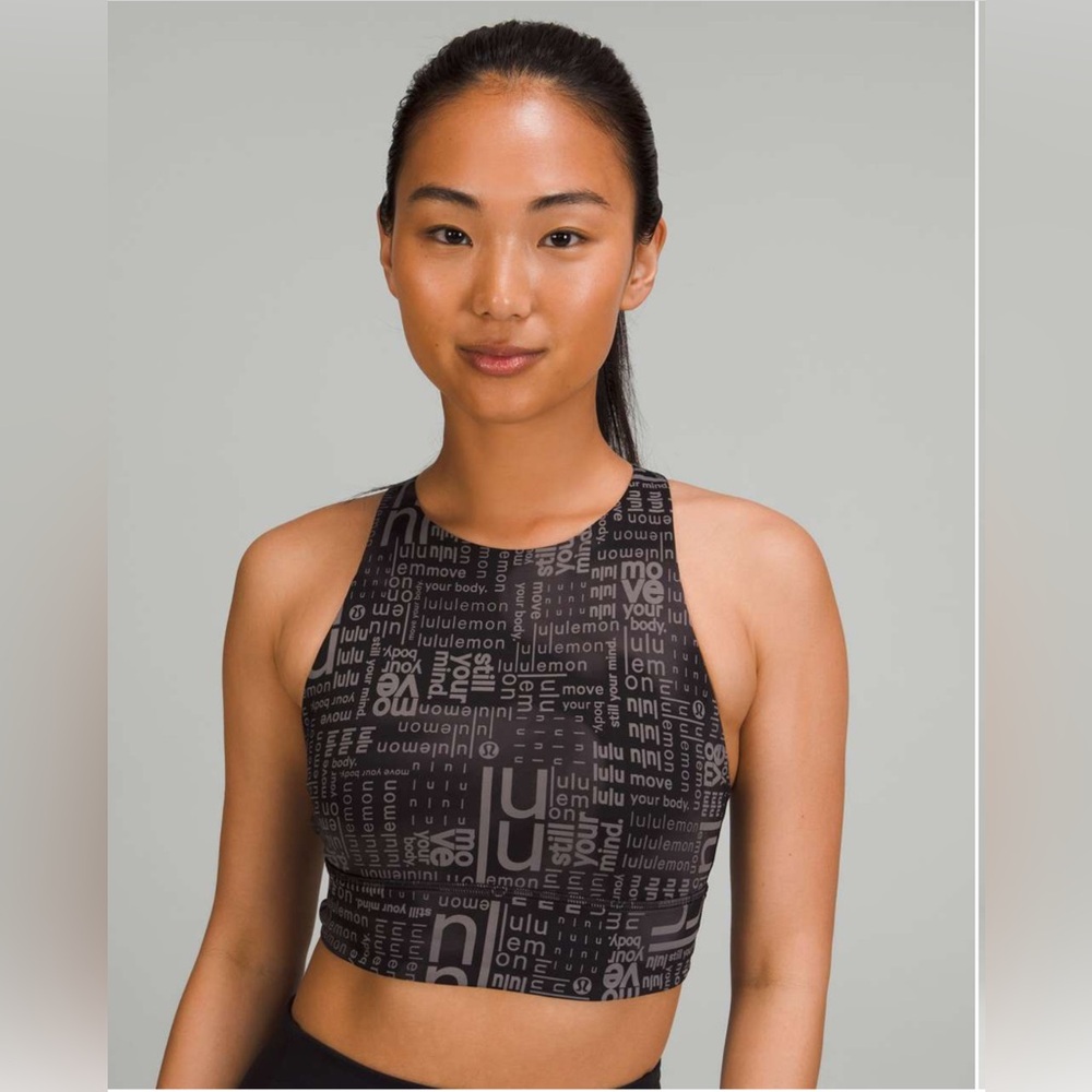 Lululemon Energy High-Neck Longline Bra *Med Sup, B–D
Size 6
Ombre Black Multi